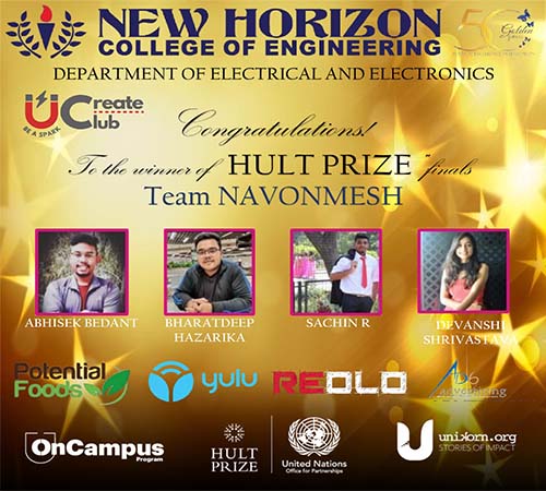 EEE department U- Create Club, HULT PRIZE Finale Results Announcement